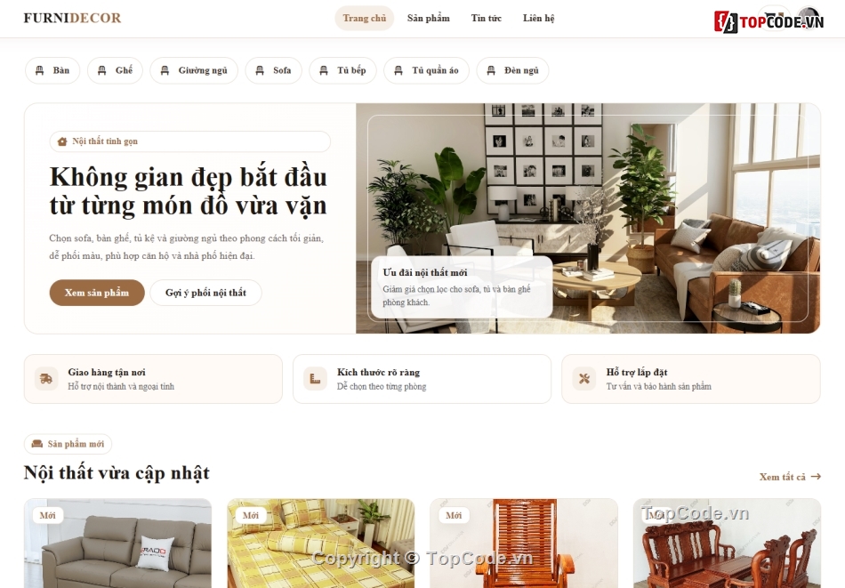 Web bán nội thất,bán nội thất,bán hàng  nội thất